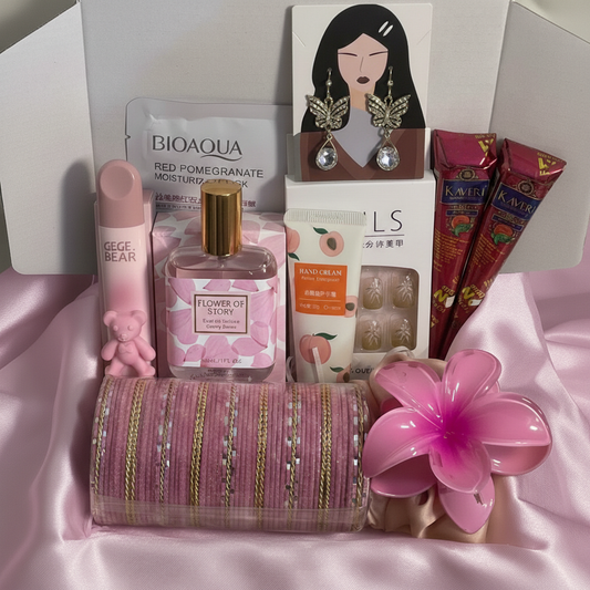 Pink Petals & Pearls: The Ultimate Eid Gift Box
